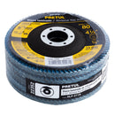 Disco 4-1/2" laminado grano 80 centro 7/8", Pretul