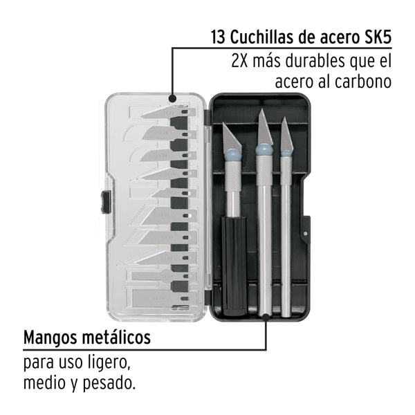 JGO. CUTTER PROFESIONAL 13PZAS, PRETUL