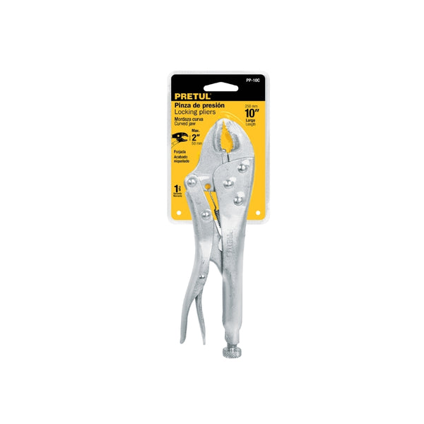 PINZA DE PRESION  10" MORDAZA CURVA TRUPER
