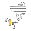 Destapacaños de 7.6 m manual con mango, Pretul