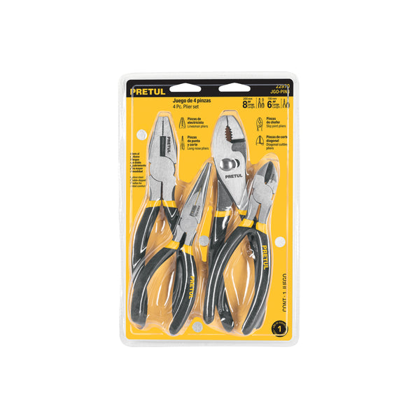 JGO 4 PZS MANGO VINIL, PRETUL