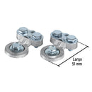 Juego de 2 terminales plomo poste lateral para batería, Pretul