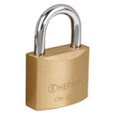 Candado de hierro color latón 40 mm, corto, Hermex