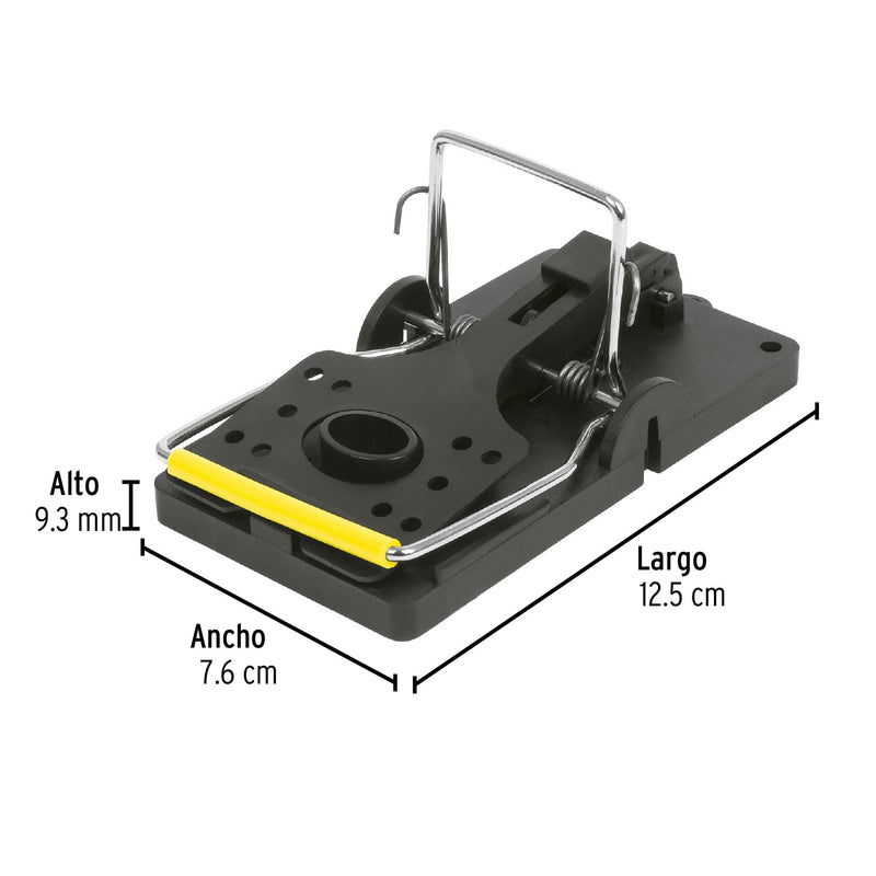 Trampa de plástico de 5"  (12.5 cm) para ratón, Pretul