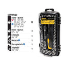 Juego de 39 herramientas 1/4" y 3/8" para mecánico, Pretul