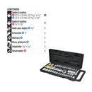 Juego de 39 herramientas para mecánico Pretul de 1/4" y 3/8"
