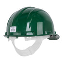 Casco de seguridad Pretul con ajuste de intervalos, verde