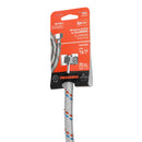 Manguera para lavabo Foset, aluminio, 1/2"x1/2",55 cm