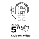 Tornillo de banco 5" de hierro gris, Pretul