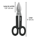 Tijera para hojalatero 8"