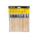 JGO. ESCOPLO P/ MADERA 12PZAS, PRETUL