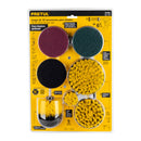 Juego 12 accesorios de limpieza y asentado para taladro, Pretul