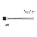 Matraca cuadro 1/2" cabeza redonda con disco, Pretul
