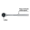 Matraca cuadro 3/8" cabeza redonda con disco, Pretul