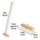 CEPILLO P/ IMPERMEABILIZAR, MANGO 48", PRETUL