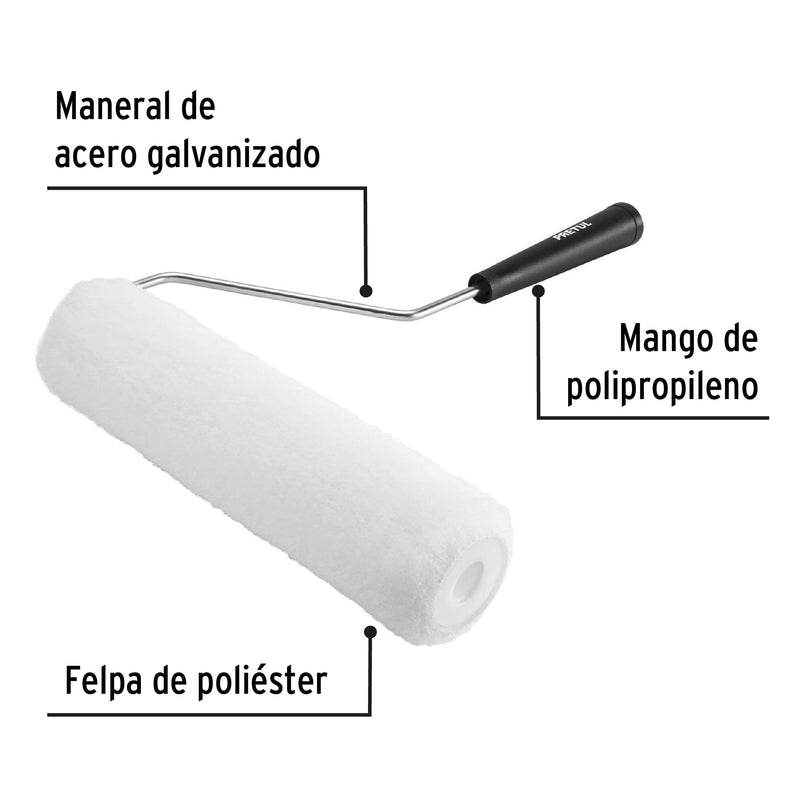 Rodillo para pintar, 9 x 3/8", superficies lisas