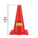 CONO DE PRECAUCION PVC 45CM, PRETUL