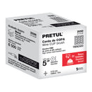 CARDA COPA 5", ALAM. TRENZADO FINO  EJE 5/8"-11, PRETUL