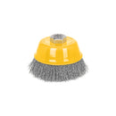 CARDA COPA 4", ALAM. ONDULADO FINO EJE 5/8"-11, PRETUL