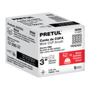 CARDA COPA 3", ALAM. TRENZADO FINO  EJE 5/8"-11, PRETUL