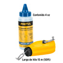 TIRALINEAS PLASTICO CON GIS 15 M, PRETUL