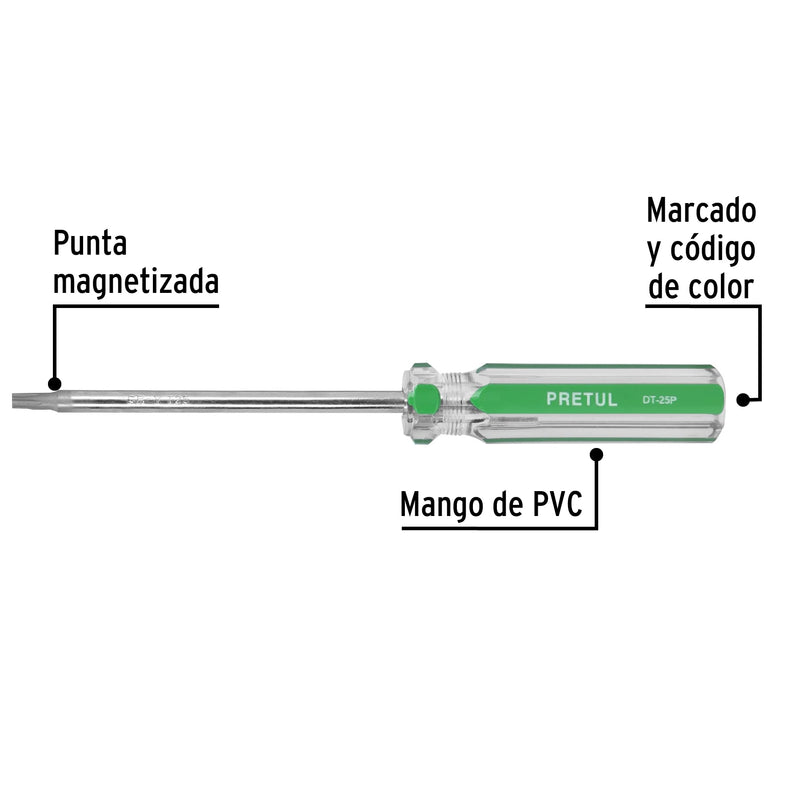 Desarmador punta Torx T 25 mango de PVC