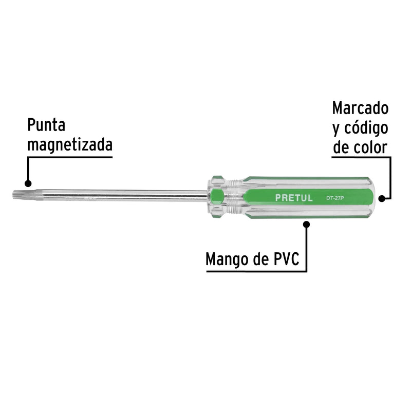 Desarmador punta Torx T 27 mango de PVC