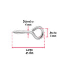 BLISTER CON 6 ARMELLAS CERRADAS DE 20 X 70, FIERO