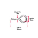 BLISTER CON 8 ARMELLAS CERRADAS DE 19 X 60, FIERO