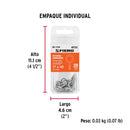 BLISTER CON 20 ARMELLAS CERRADAS DE 17 X 40, FIERO º