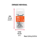 BLISTER CON 8 ARMELLAS ABIERTAS DE 19 X 60, FIERO