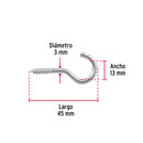 BLISTER CON 8 ARMELLAS ABIERTAS DE 19 X 60, FIERO