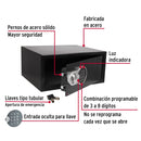 Caja de seguridad electrónica Hermex, tamaño Laptop