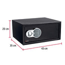 Caja de seguridad electrónica Hermex, tamaño Laptop