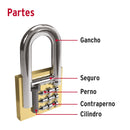 2 candados de hierro de 45mm con gancho corto