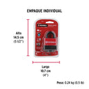 CANDADO LAMINADO 40MM RECUBIERTO PLAST.