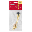 Fijapuerta metálico, acabado latón, Hermex