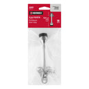 Fijapuerta metálico, acabado cromo, Hermex