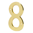 Número 8 de latón sólido 4", Hermex