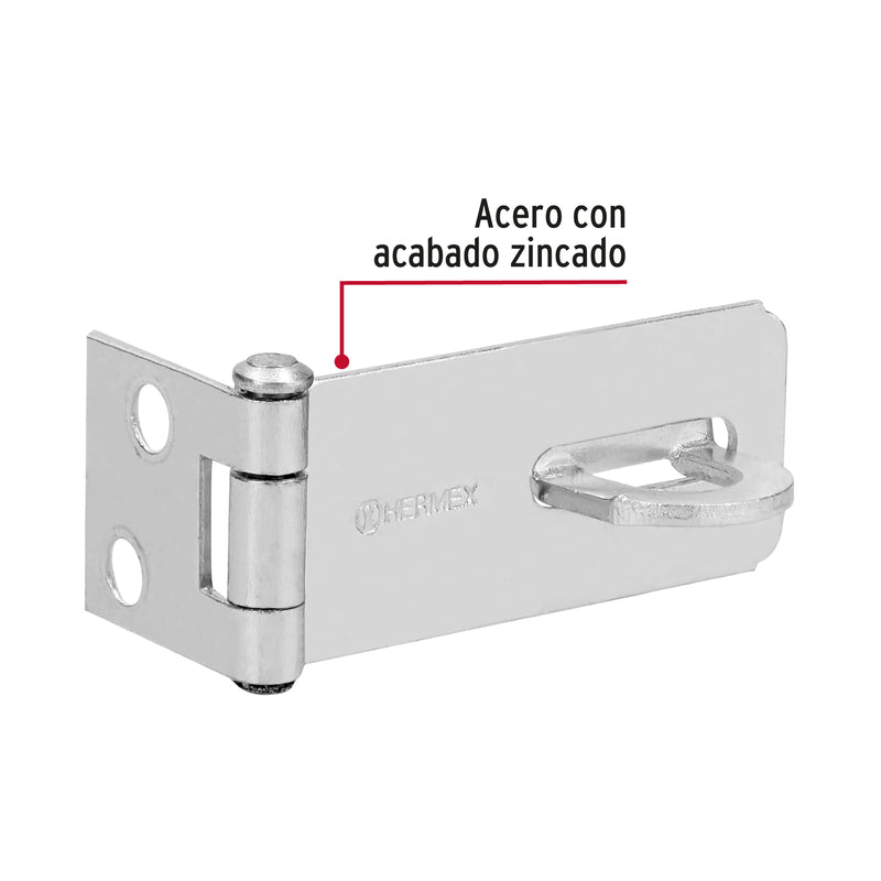 Portacandado de acero zincado 1-3/4", Hermex