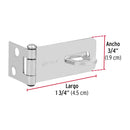 Portacandado de acero zincado 1-3/4", Hermex