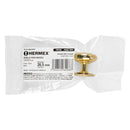 Perilla estilo "Arco" acabado latón brillante, Hermex