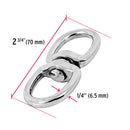 Destorcedor Fiero de zinc, 1/4" para cable