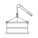 Destorcedor Fiero forjado en acero al carbono, 3/8" para cable