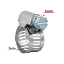 10 abrazaderas mini sin fin reforzadas
