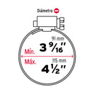 5 abrazaderas sin fin reforzadas
