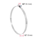 5 abrazaderas Truper,  sin fin reforzadas