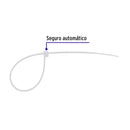 Bolsa con 100 precintos plásticos Volteck,  100 X 2.5mm