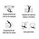 Bolsa con 100 precintos plásticos Volteck, 100x2.5 mm