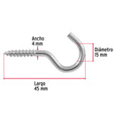 144 armellas abiertas de 20 x 70, Fiero